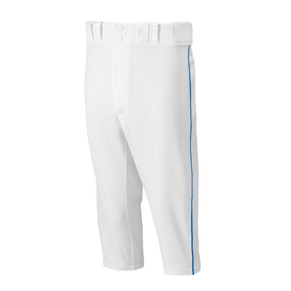 Mizuno Premier Short Piped Férfi Nadrág Fehér/Királykék YKX348120